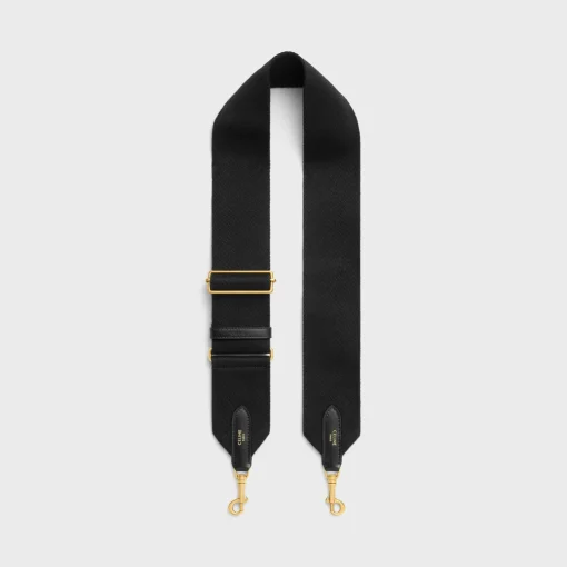adjustable strap in wool with GOLD FINISHING