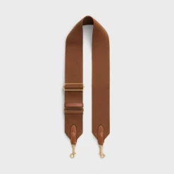 adjustable strap in wool with GOLD FINISHING