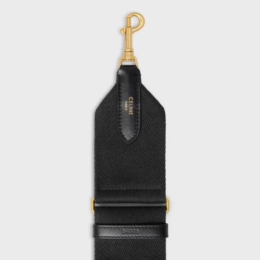 adjustable strap in wool with GOLD FINISHING