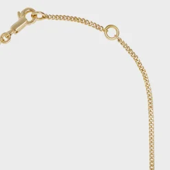 Alphabet G Necklace in Brass with Gold finish
