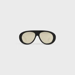 Aviator S300 Sunglasses in Acetate with Mirror Lenses