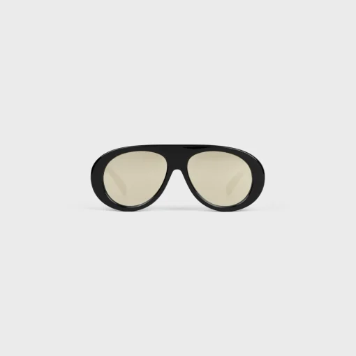 Aviator S300 Sunglasses in Acetate with Mirror Lenses
