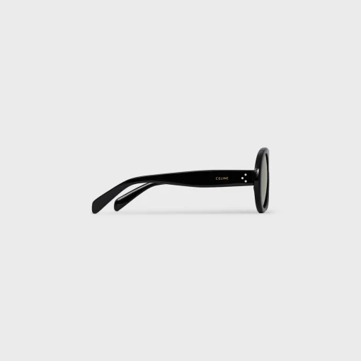 Aviator S300 Sunglasses in Acetate with Mirror Lenses