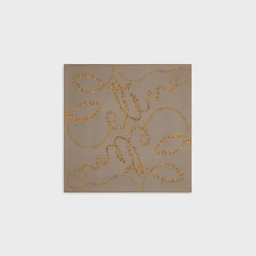 BANDANA IN CELINE CHAIN SILK TWILL
