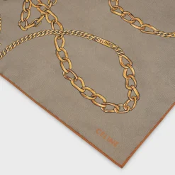 BANDANA IN CELINE CHAIN SILK TWILL