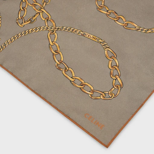 BANDANA IN CELINE CHAIN SILK TWILL
