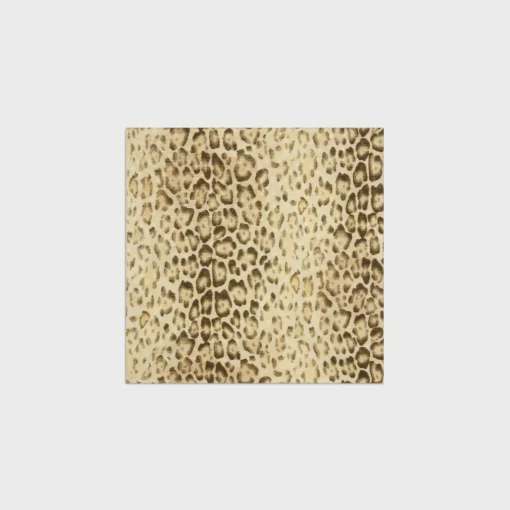 bandana in triomphe leopard silk jacquard