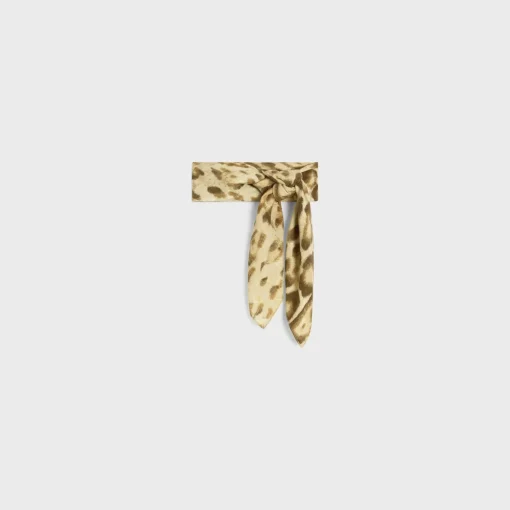 bandana in triomphe leopard silk jacquard