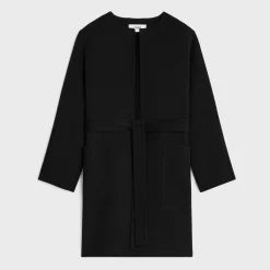 bathrobe coat in double face cashmere