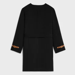 bathrobe coat in double face cashmere
