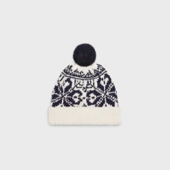 beanie in fair isle wool
