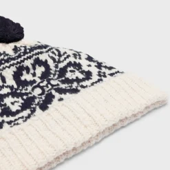 beanie in fair isle wool
