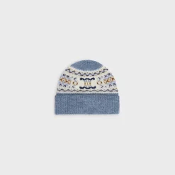 beanie in triomphe fair isle wool