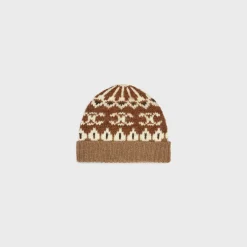 beanie in triomphe fair isle wool