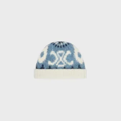 beanie in triomphe fair isle wool