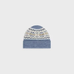 beanie in triomphe fair isle wool