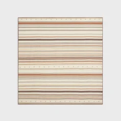 Beijing square in striped silk
