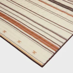 Beijing square in striped silk