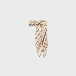 Beijing square in striped silk