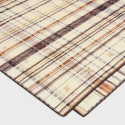 Beijing square in striped silk