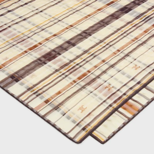 Beijing square in striped silk