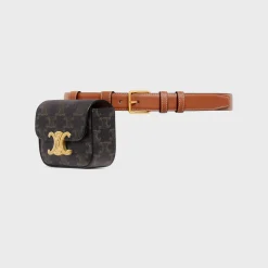 BELT BAG TRIOMPHE BELT in TRIOMPHE CANVAS AND CALFSKIN