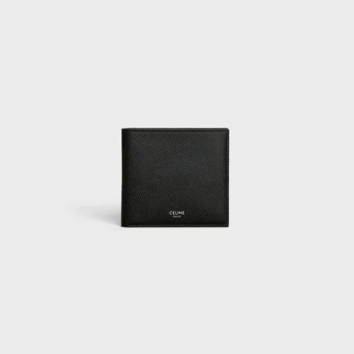 Bi-fold wallet in Grained calfskin