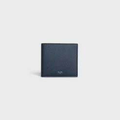 Bi-fold wallet in Grained calfskin