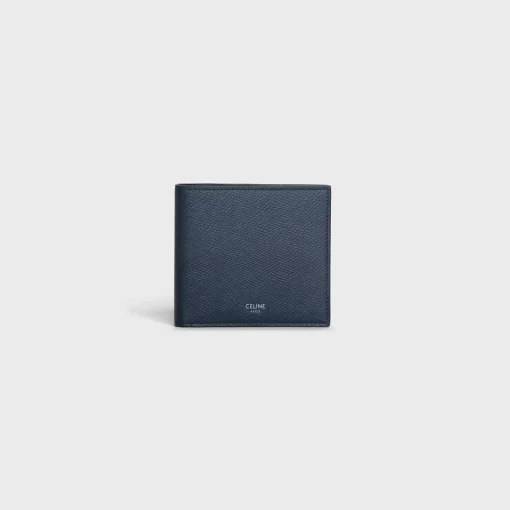 Bi-fold wallet in Grained calfskin