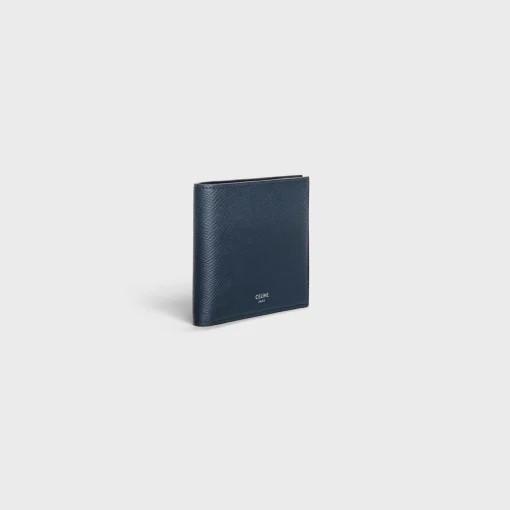 Bi-fold wallet in Grained calfskin