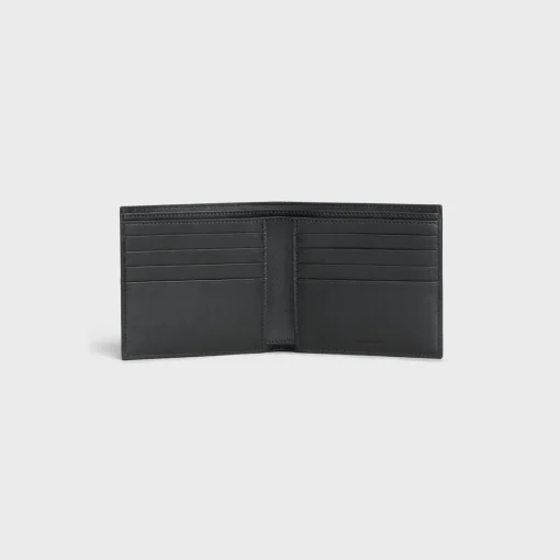 Bi-fold wallet in Grained calfskin