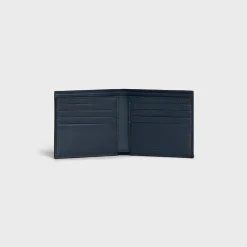 Bi-fold wallet in Grained calfskin