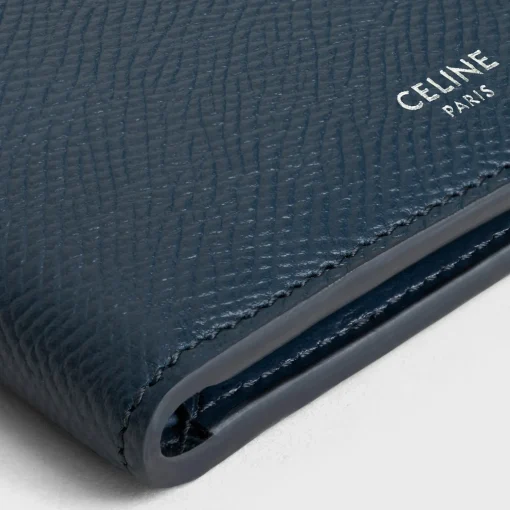 Bi-fold wallet in Grained calfskin