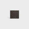 Bi-fold wallet in Triomphe Canvas