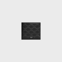 Bi-fold Wallet Triomphe L.Embossed Calf T.Emb BLACK