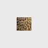 Bi-fold Wallet with Coin Compartment in Celine canvas with leopard print