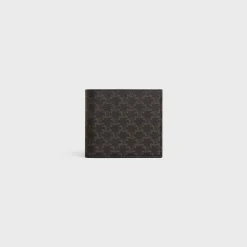Bi-fold Wallet with Coin Compartment in Triomphe Canvas