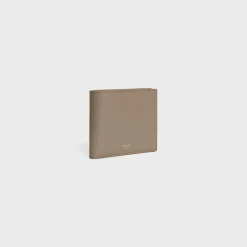 Bi-fold Wallet with Coin Compartment in SHINY CALFSKIN
