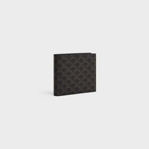 Bi-fold Wallet with Coin Compartment in Triomphe Canvas