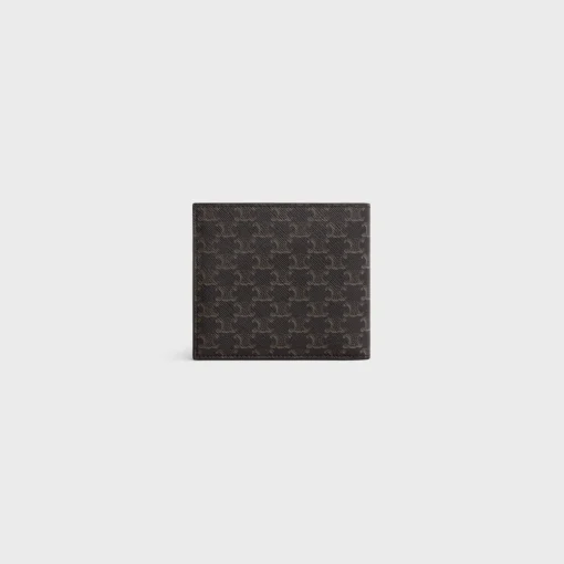Bi-fold Wallet with Coin Compartment in Triomphe Canvas