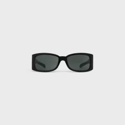 Black Frame 54 Sunglasses in Acetate