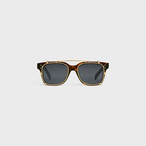 Black Frame 51 Sunglasses in Acetate with Metal