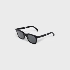 Black Frame 44 Sunglasses in Acetate with Metal