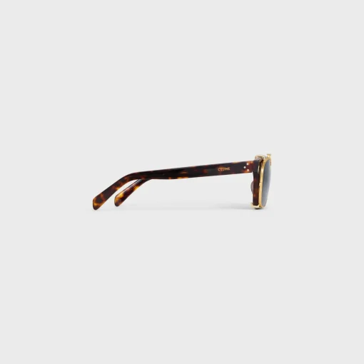 Black Frame 51 Sunglasses in Acetate with Metal