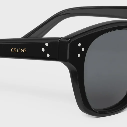Black Frame 42 Sunglasses in Acetate