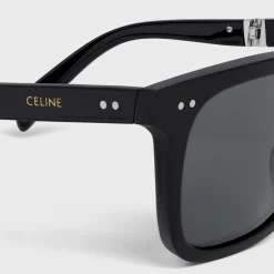 Black Frame 44 Sunglasses in Acetate with Metal