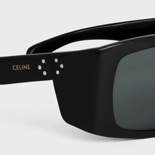 Black Frame 54 Sunglasses in Acetate