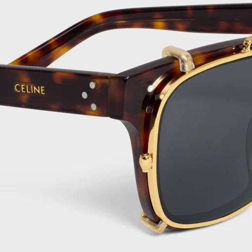 Black Frame 51 Sunglasses in Acetate with Metal