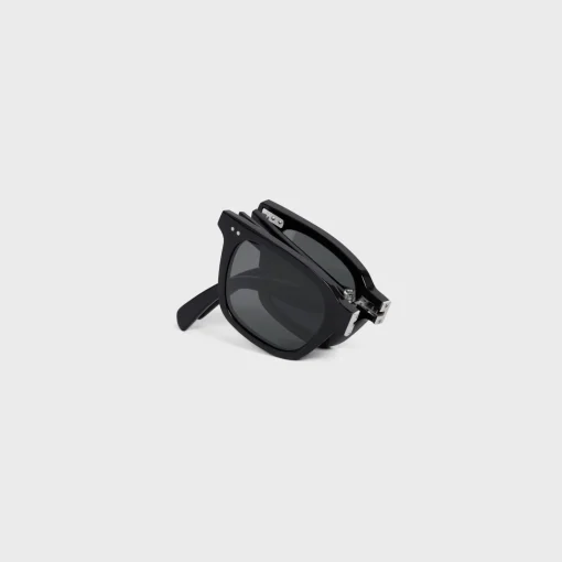Black Frame 44 Sunglasses in Acetate with Metal