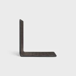 BOOKEND IN LAMBSKIN WITH TRIOMPHE CANVAS PRINT